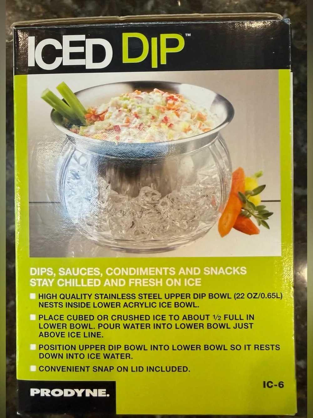 Iced Dip container/server